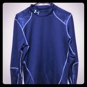 Blue Under Armour Coldgear Turtleneck